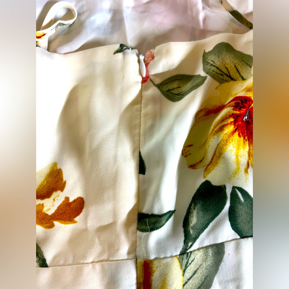 Floral Sundress with Spaghetti Straps - Picture 7 of 11